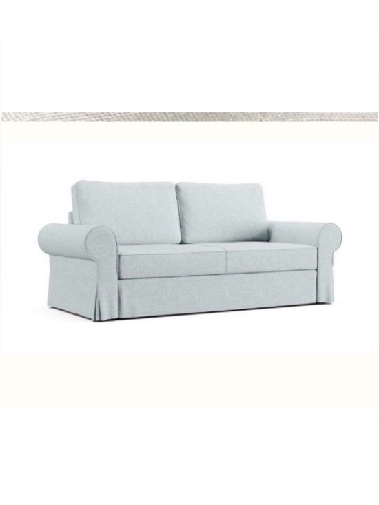 Etsy comfort works Other - IKEA BACKABRO 3-Seat Sofa Bed Cover, Natural Linen Slipcover - Sterling blue